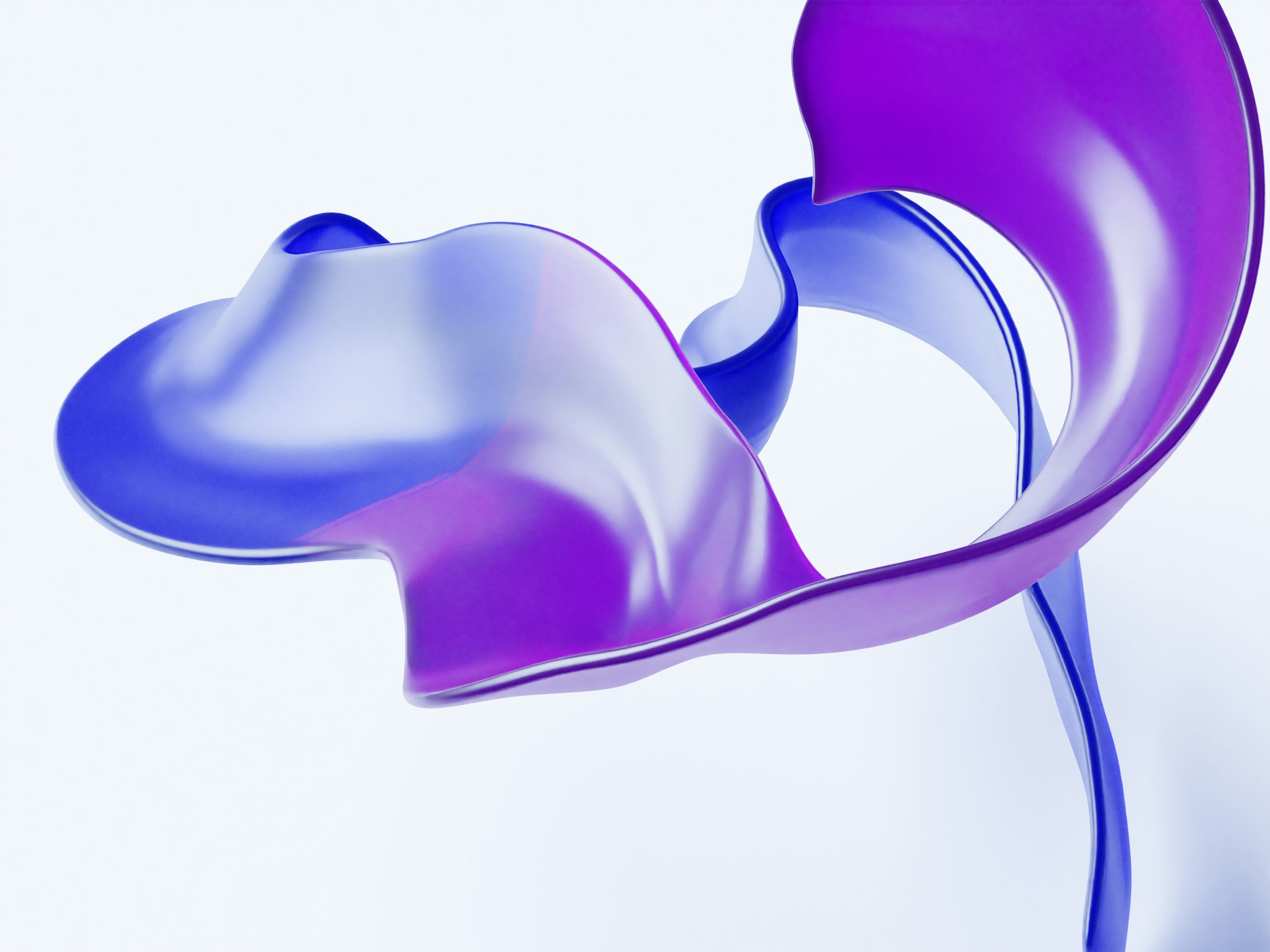 Abstract blue and violet profile cover